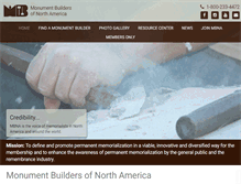 Tablet Screenshot of monumentbuilders.org